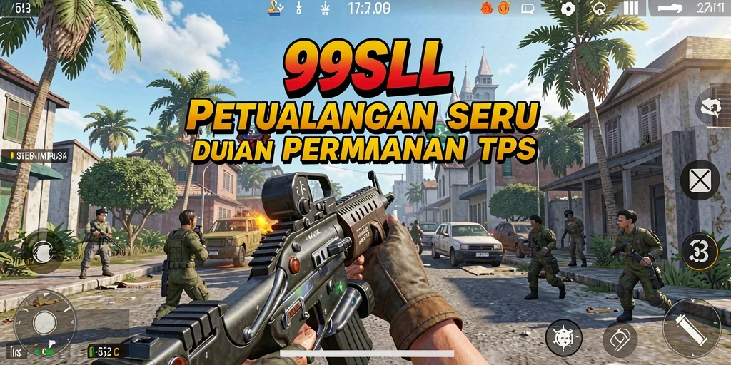 Screenshot gameplay seru dari 99SLL menampilkan aksi tempur intens.
