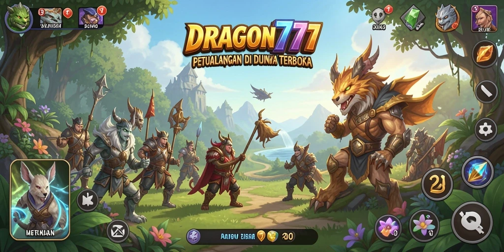 Tangkapan layar gameplay <strong>DRAGON777</strong> yang menampilkan eksplorasi dunia terbuka yang menarik.