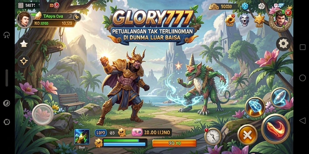 Tampilan menakjubkan dari gameplay GLORY777 dengan petualangan yang penuh aksi.