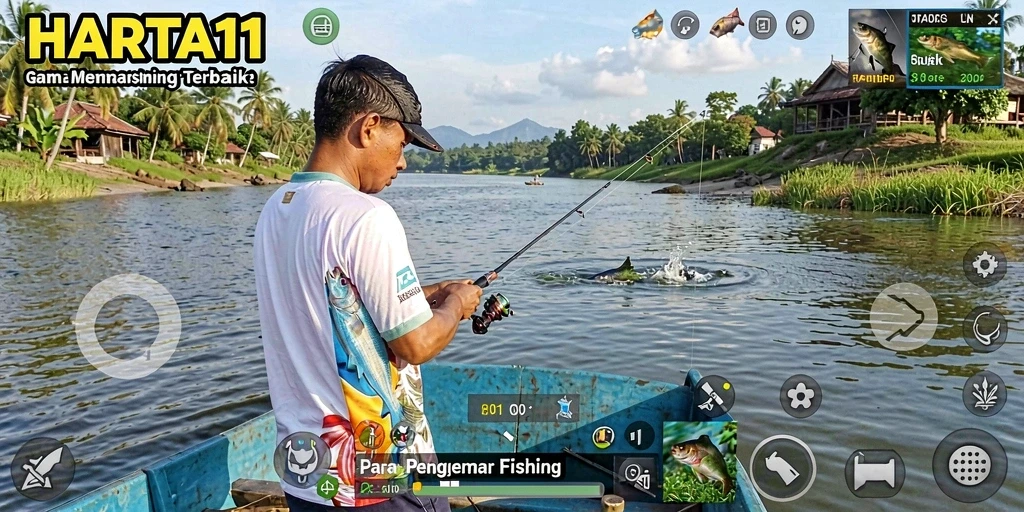 Tangkapan ikan yang memukau dalam gameplay HARTA11.