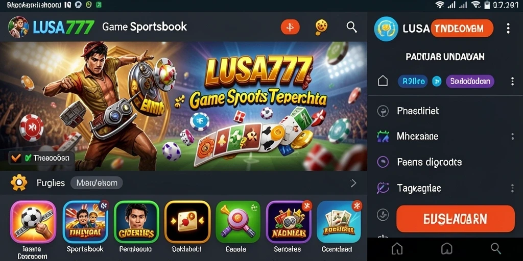 Tampilan gameplay dari LUSA777 saat melakukan taruhan olahraga.