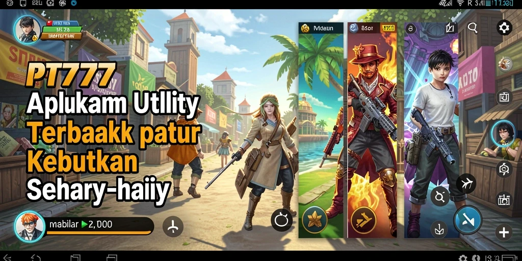 Tampilan antarmuka PT777 yang jelas dan terstruktur.