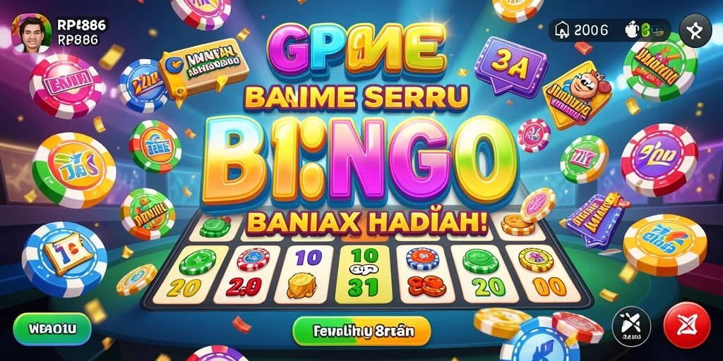 Gameplay seru Bingo di RP886 dengan banyak hadiah menanti.
