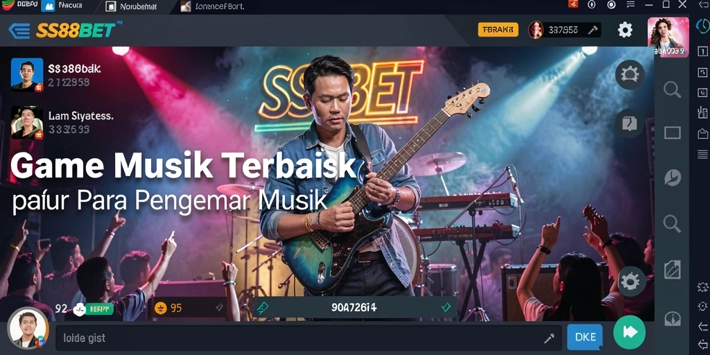 Screenshot gameplay SS88BET menunjukkan serunya bermain musik.