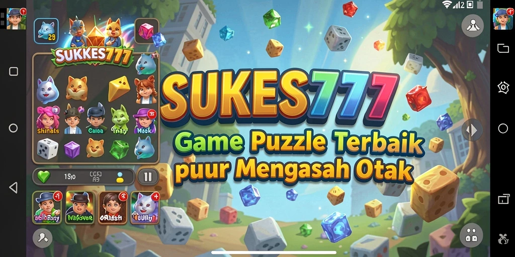 Tampilkan gameplay seru dari game Puzzle SUKSES777.
